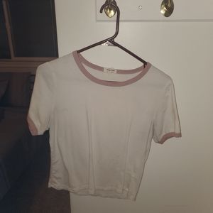White and pink t shirt